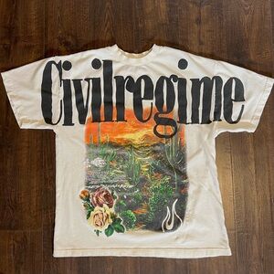 Civil Regime “Roses From Concrete Blooming Through Chaos” T-Shirt